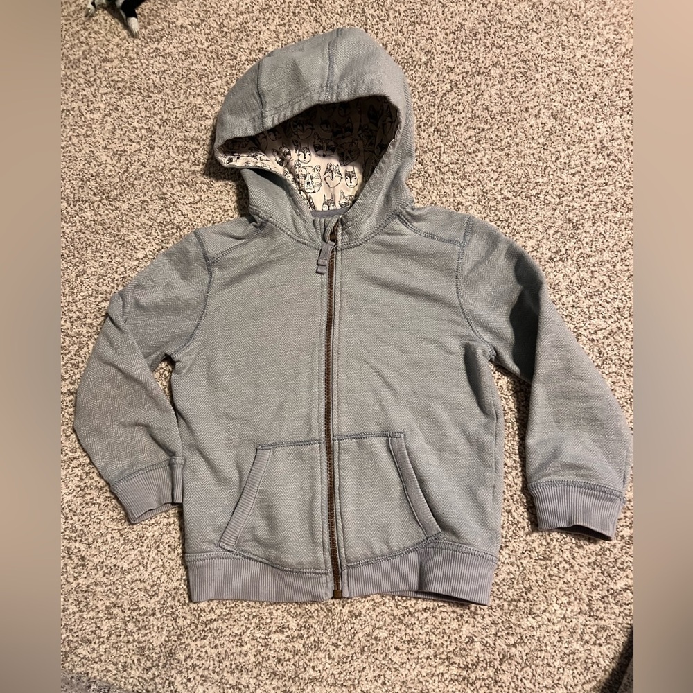 Genuine From OshKosh Kids Light Blue Zip-Up Hoodie